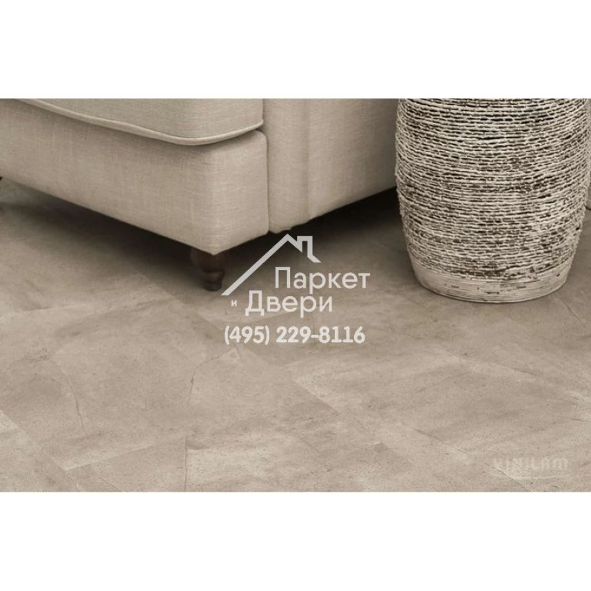 Виниловый пол Vinilam CERAMO VINILAM Stone 61603 Бетонная Смесь 8 mm 940x470x8 мм-3