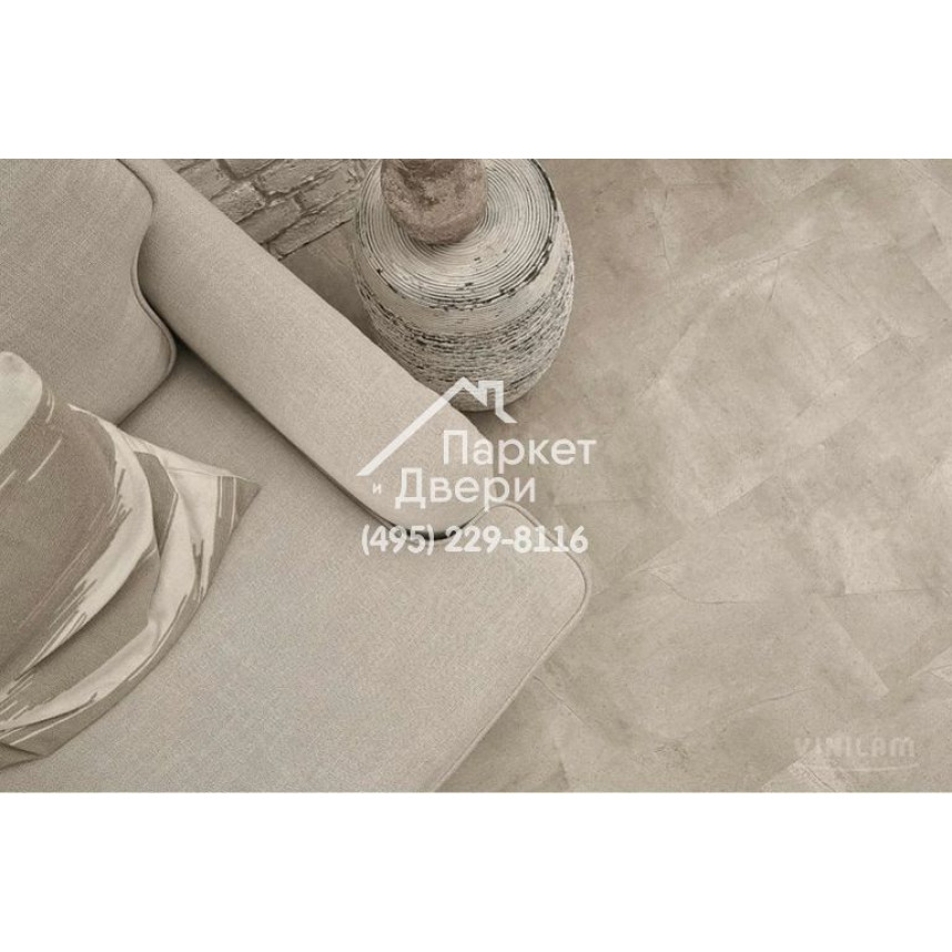 Виниловый пол Vinilam CERAMO VINILAM Glue Бетонная Смесь 61603 Glue 950x480x2.5 мм-7