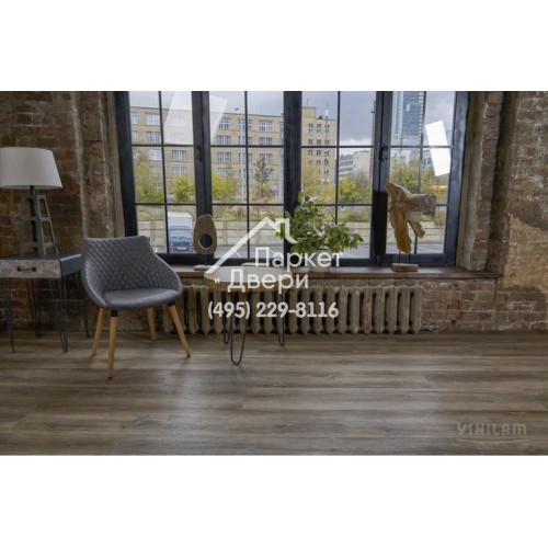 Виниловый пол Vinilam CERAMO VINILAM XXL Glue Дуб Биль 8895-EIR Glue 1528x233x2,5 мм