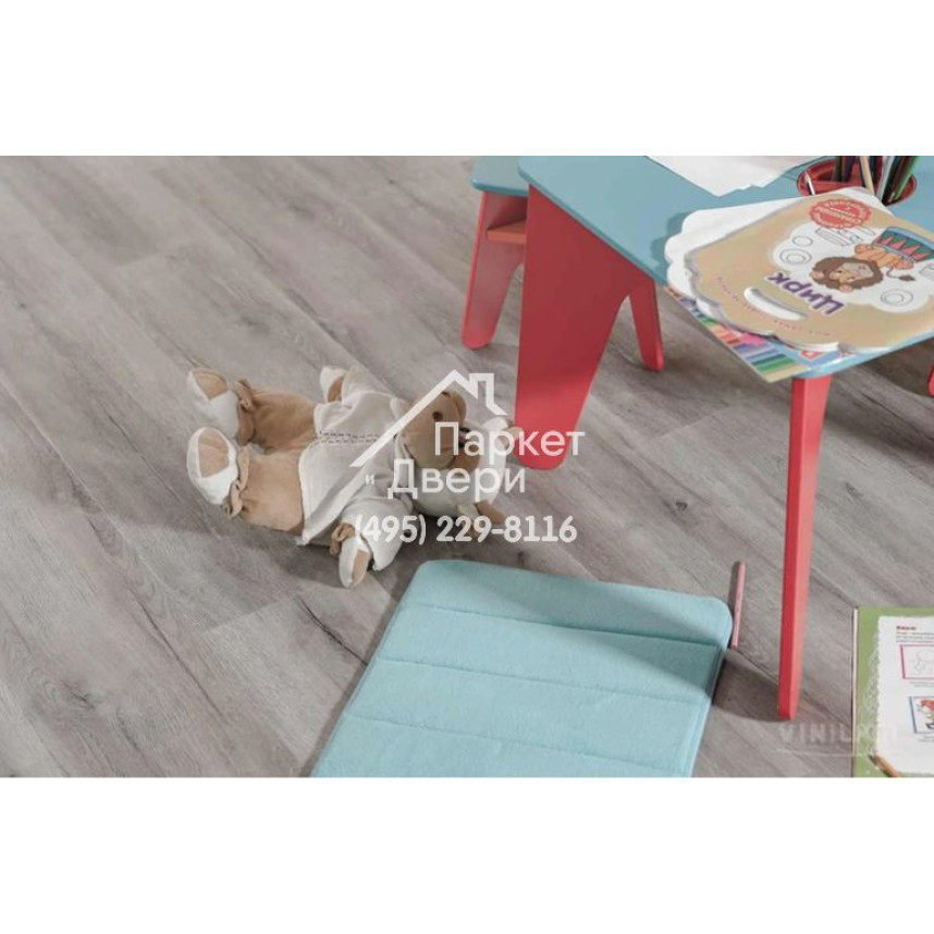 Виниловый пол Vinilam CERAMO VINILAM XXL Glue Дуб Давос 8880-EIR Glue 1528x233x2,5 мм-3