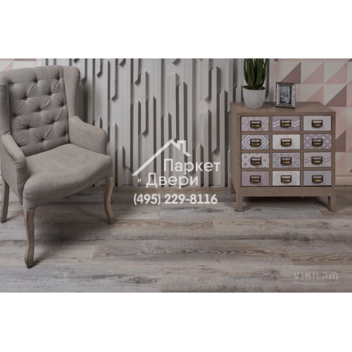 Виниловый пол Vinilam CERAMO VINILAM Wood Сосна Андер 494-9 1220x225x4,5 мм