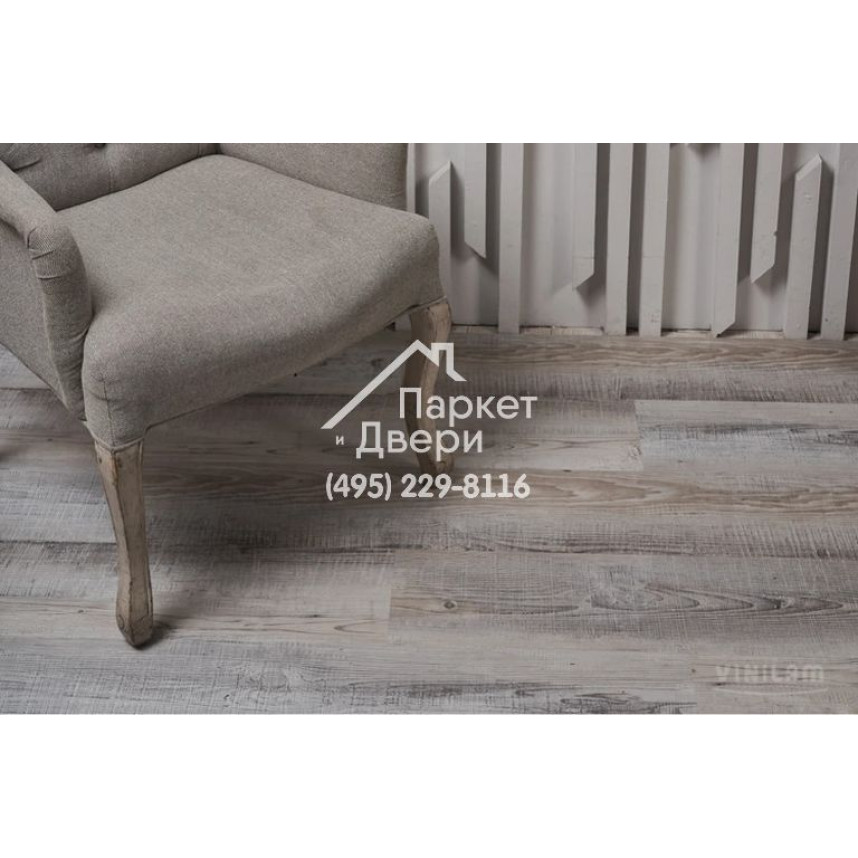 Виниловый пол Vinilam CERAMO VINILAM Wood Сосна Андер 494-9 1220x225x4,5 мм-5