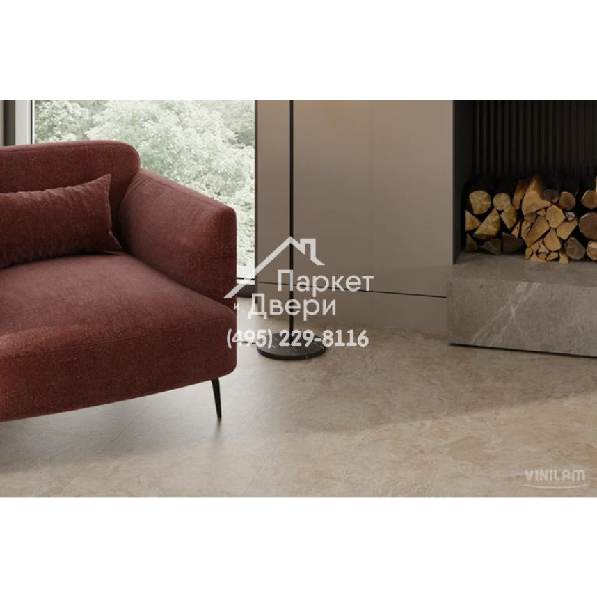 Виниловый пол Vinilam CERAMO VINILAM Stone 81222 Аравийский Камень 8 mm 940x470x8 мм-2