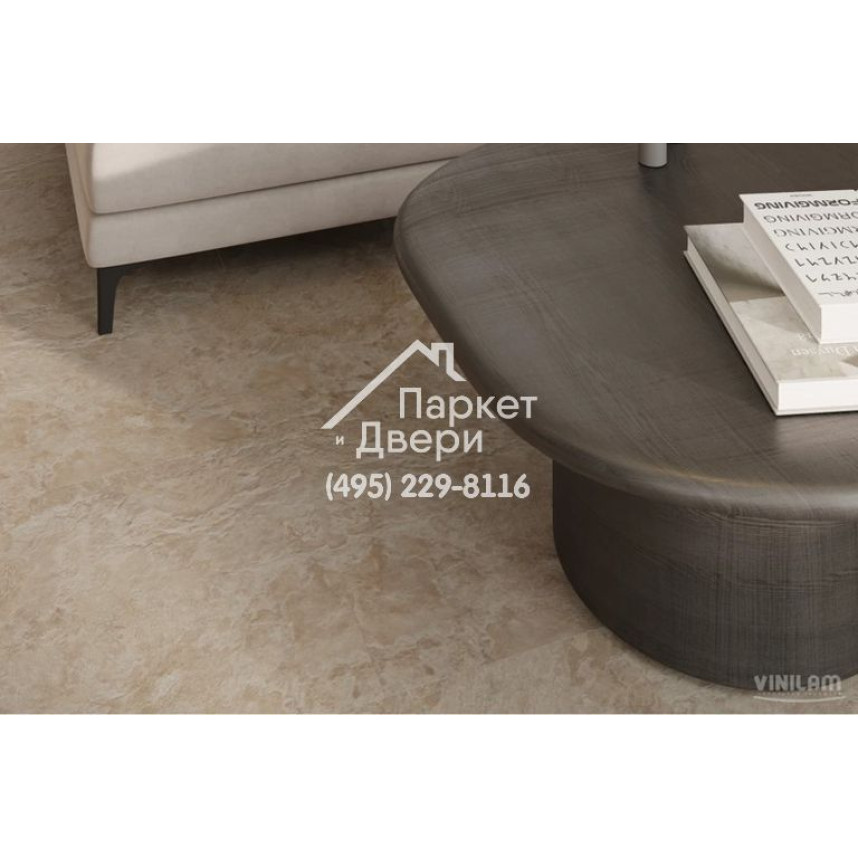 Виниловый пол Vinilam CERAMO VINILAM Stone 81222 Аравийский Камень 8 mm 940x470x8 мм-6