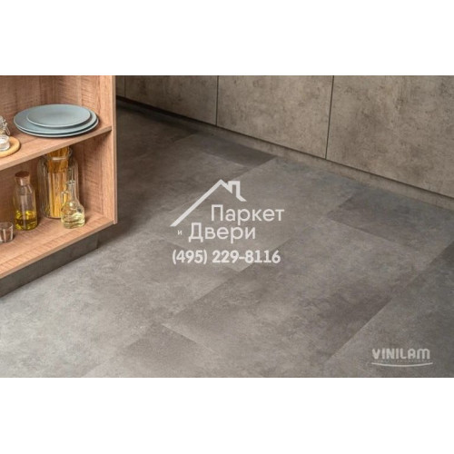 Виниловый пол Vinilam CERAMO VINILAM Glue Цемент Стальной 71610 Glue 950x475x2.5 мм
