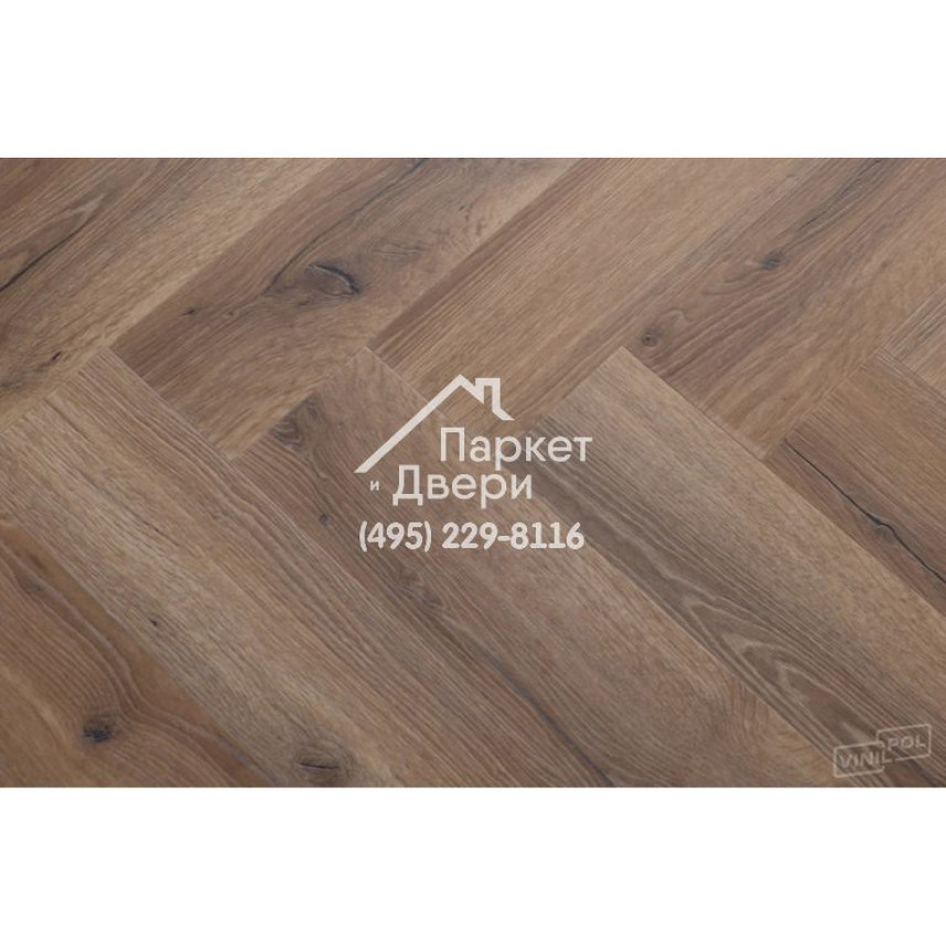 Виниловый пол Vinilam VinilPol Herringbone Glue 9933 Паркет Франческо Glue 609,6x152,4x2,5 мм-4