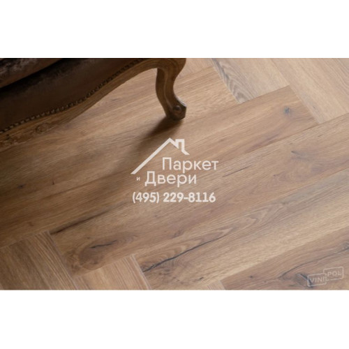 Виниловый пол Vinilam VinilPol Herringbone Glue 9933 Паркет Франческо Glue 609,6x152,4x2,5 мм