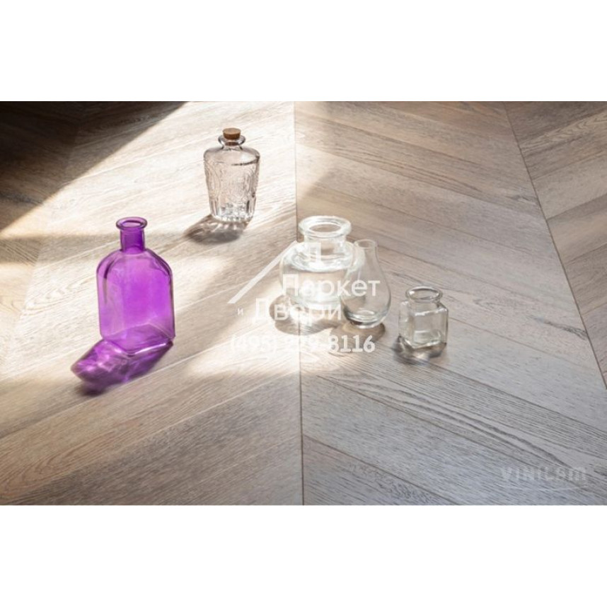Виниловый пол Vinilam PARQUET CHEVRON Паркет Шеврон Шампань RI153616CL4 1293x305x8,5 мм-4