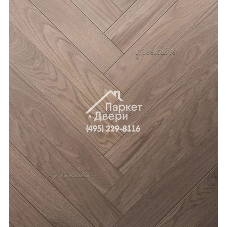 Паркет ёлка Greenline Техно / Smart Herringbone 616 дуб капучино 630x122x12