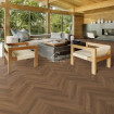 Виниловый пол Kahrs Click Herringbone REDWOOD