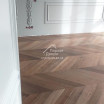 Инженерная доска HM Flooring орех американский СЕЛЕКТ французская елка Chevron, 785х125х14