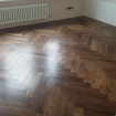 Инженерная доска HM Flooring орех американский СЕЛЕКТ  английская елка Herringbone, 600х120х14