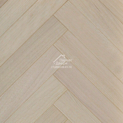 Паркетная доска Ёлка ESTA PARKET Дуб 14029 Herringbone Nordic S Pearl 600x100x14 мм