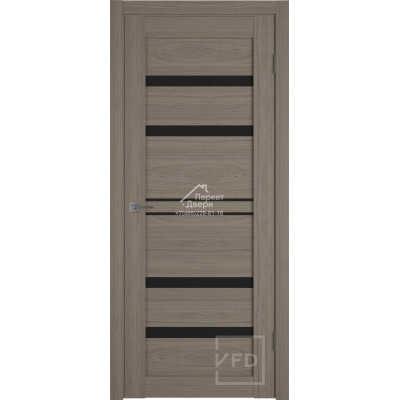 Дверь межкомнатная  Atum Pro 26 (Brun Oak, Black Gloss)