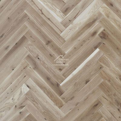 Паркетная доска Polarwood Herringbone Английская елка Дуб Antarctica 600x100x14