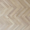 Паркетная доска Polarwood Herringbone Английская елка Дуб Arctic 600x100x14