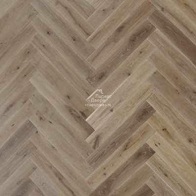 Паркетная доска Polarwood Herringbone Английская елка Дуб Caspian 600x100x14