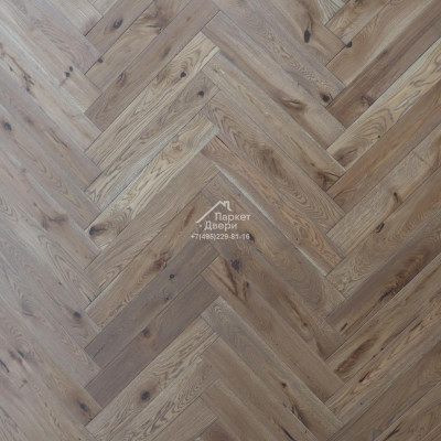 Паркетная доска Polarwood Herringbone Английская елка Дуб Iberian 600x100x14