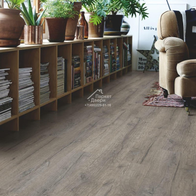 Виниловый пол Pergo Vinyl LVT Classic Plank Optimum Click Дуб Королевский Серый V3107-40037 1251х187х4,5