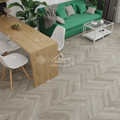 Виниловый пол Alpine Floor CHEVRON ALPINE ДУБ ФАНТАЗИЯ ECO 18-1 600х127х5