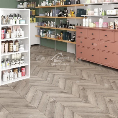 Виниловый пол Alpine Floor CHEVRON ALPINE Дуб Исида ECO 18-8 600х127х5