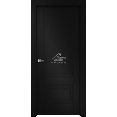 Дверь Межкомнатная ОФРАМ традиционная классика Дельта Delt2 черная