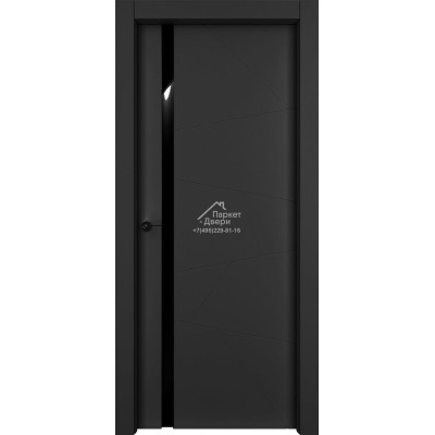 Дверь Межкомнатная ОФРАМ современные формы Берген черная