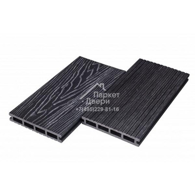 Террасная доска Altay Decking 3D Графит пустотелая 3000,4000х150х24 мм