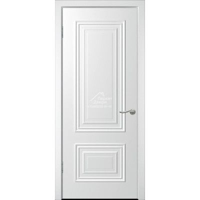 Дверь межкомнатная WanMark Гранд-1  ПГ белая эмаль