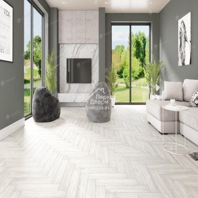 Виниловый пол Alpine Floor PARQUET LVT Плитка Дуб Арктик ECO 16-4