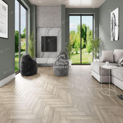 Виниловый пол Alpine Floor PARQUET LVT Плитка Дуб Натуральный Отбеленный ECO 16-5