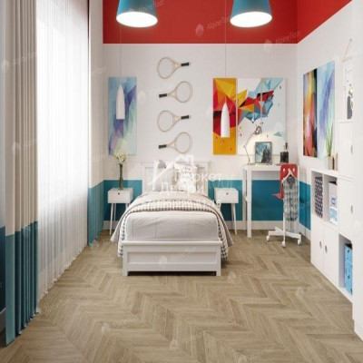 Виниловый пол Alpine Floor CHEVRON ALPINE LVT плитка Дуб Ваниль Селект Chevron ECO 20-2