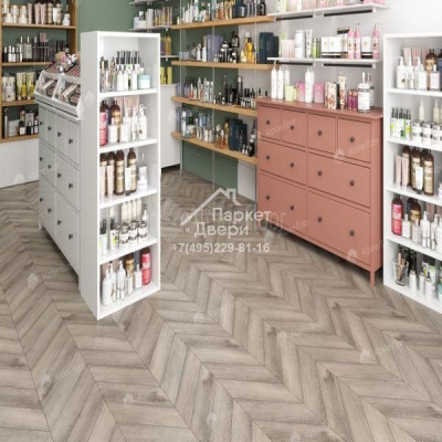 Виниловый пол Alpine Floor CHEVRON ALPINE LVT плитка Дуб Исида Chevron ECO 20-8