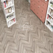 Виниловый пол Alpine Floor CHEVRON ALPINE LVT плитка Дуб Исида Chevron ECO 20-8