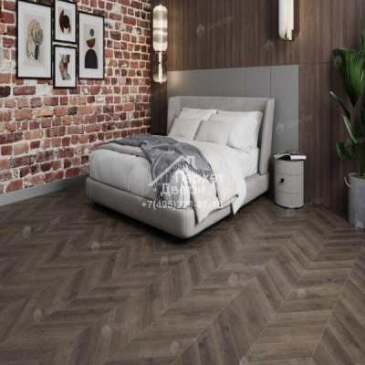 Виниловый пол Alpine Floor CHEVRON ALPINE LVT плитка Дуб Антарес Chevron ECO 20-9