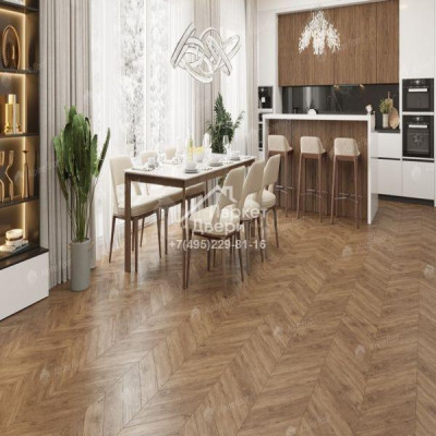 Виниловый пол Alpine Floor CHEVRON ALPINE LVT плитка Гевуина Chevron ECO 20-10