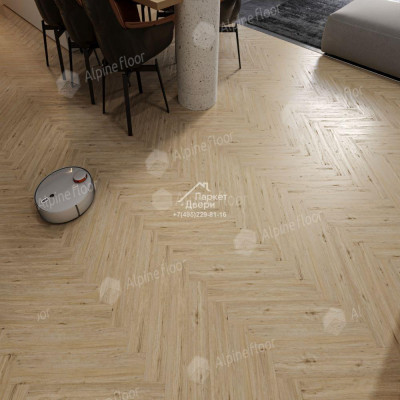 Ламинат Alpine Floor Herringbone 8 Дуб Лион LF102-1  