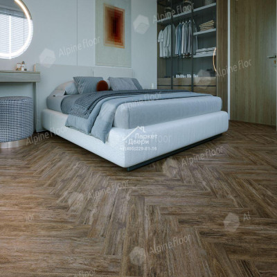 Ламинат Alpine Floor Herringbone 8 Дуб Бордо LF102-10  