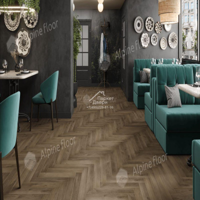 Ламинат Alpine Floor Herringbone 8 Дуб Анжу LF102-11  