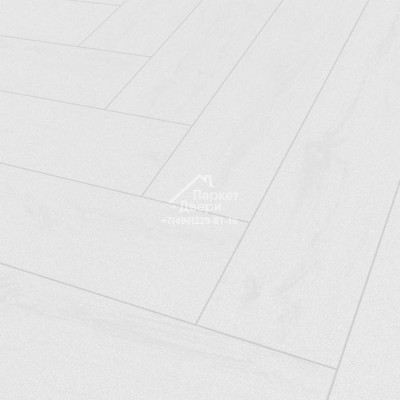 Виниловый пол Falquon The Floor  Herringbone White D2935 HB 740x148x6мм