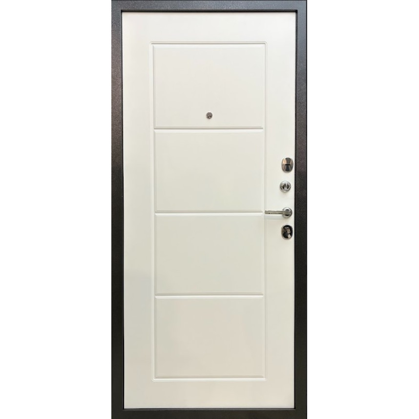 Дверь MXD Союз 90мм Антик Серебро - панель Лиственница бъянко-1