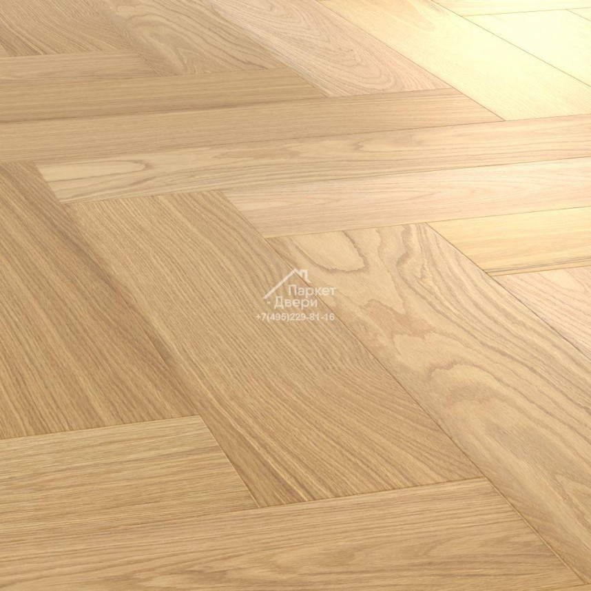 Паркет Елка Английская Royal Parket Дуб Натур Базальт лак 490х125х13мм-1