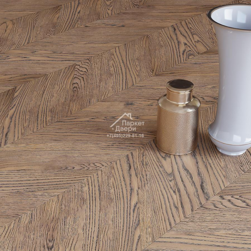 Паркет-елка Gran Parte БЕЛЛО / BELLO французская елка 45° 460х110х15мм-1