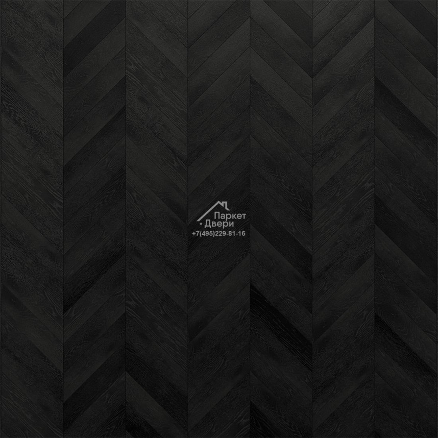 Паркет-елка Gran Parte АНТРАЦИТ / ANTRACITE французская елка 45° 460х110х15мм-3