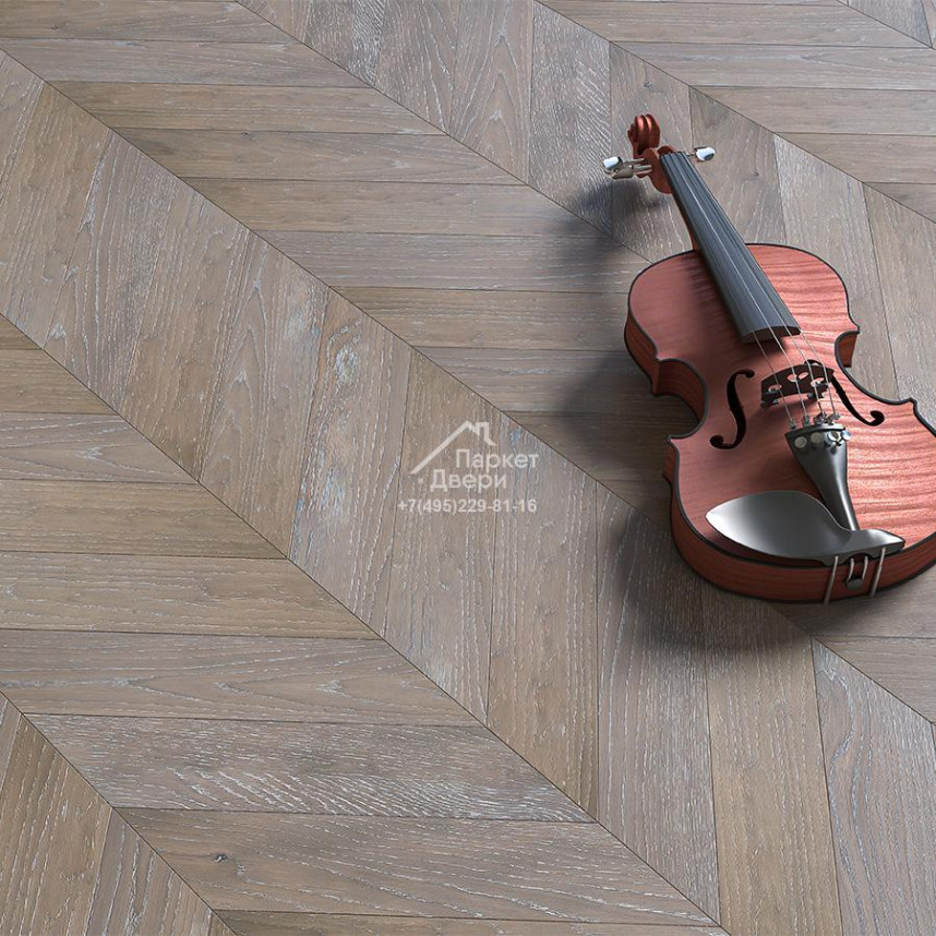 Паркет-елка Gran Parte АРГЕНТО / ARGENTO французская елка 45° 460х110х15мм-1