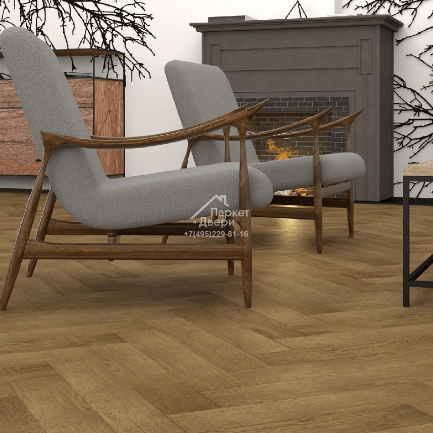 Паркет-елка Gran Parte АМБРА / AMBRA венгерская елка 550х110х15мм-1