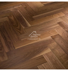 Инженерная доска Ablux Орех Американский SELECT (Англ. Ёлка) 600x125x12, лак