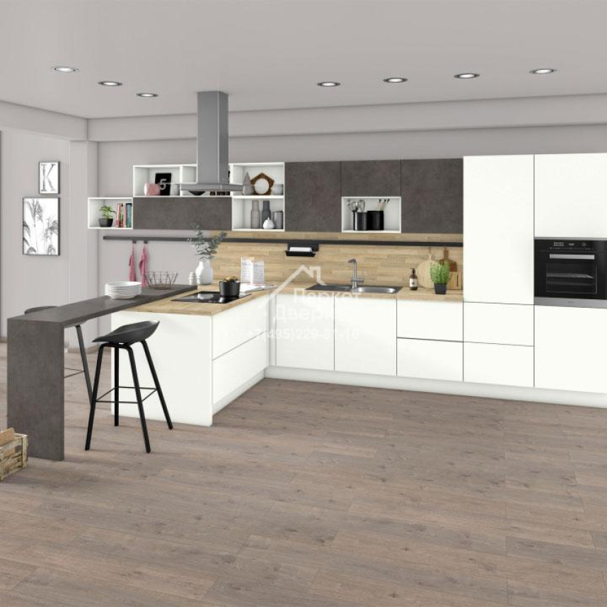 Ламинат EGGER PRO Classic 10/33 4V 138 Дуб Муром серый 1292x193x10-1