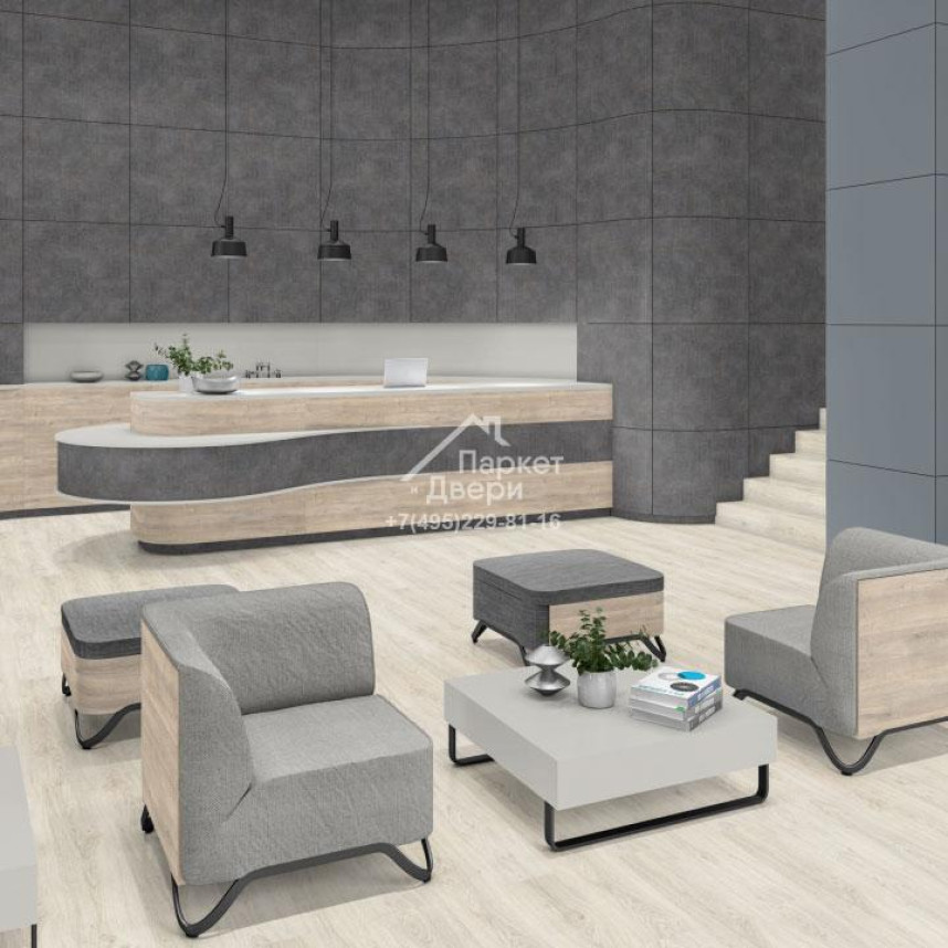 Ламинат EGGER PRO Classic 10/33 4V 153 Дуб Азгил белый 1292x193x10-2