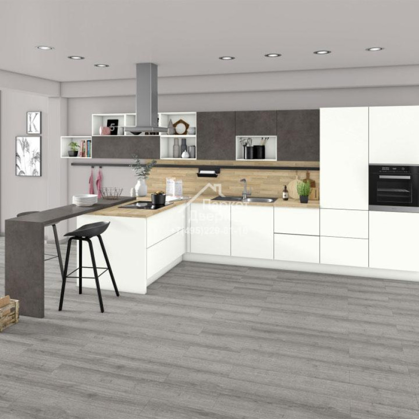 Ламинат EGGER PRO Classic 8/32 4V 205 Дуб Шерман светло-серый 1292x193x8-3